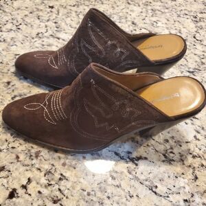 Bridgewater Studio Leather Suede Feel Clogs 11M